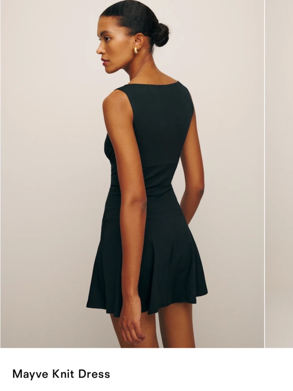 Reformation Mayve Knit Dress - Black